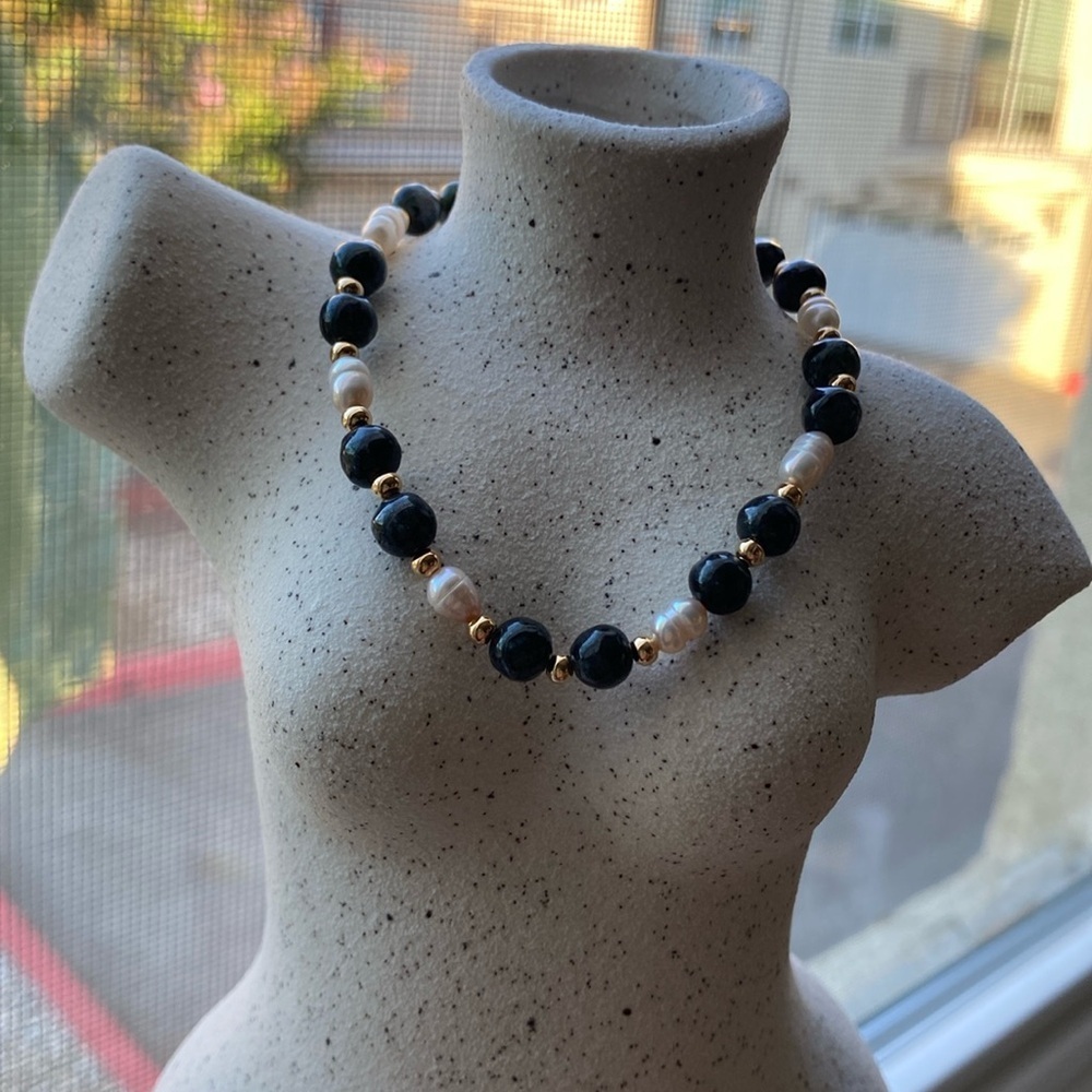 Handmade Jade with Fresh Water Pearl bracelet